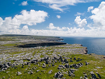 Aran Islands, Atlantic Islands, Rocky prominence HD wallpaper