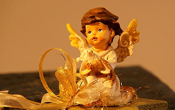 Christmas Angel, christmas decoration, figure, beautiful, angel, gold HD wallpaper