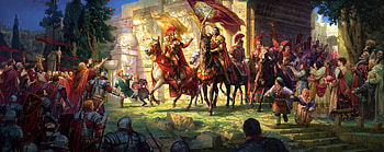 Victory, horse, fantasy, art, man, people, 1999, warrior HD wallpaper
