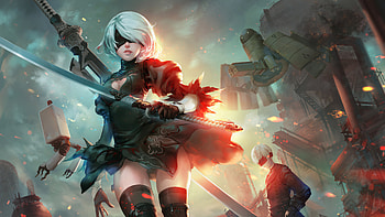 Nier Automata Fan Arts , nier-automata, games, artist, artwork, digital-art, artstation HD wallpaper