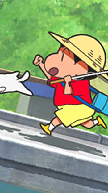 Shinchan, running HD phone wallpaper