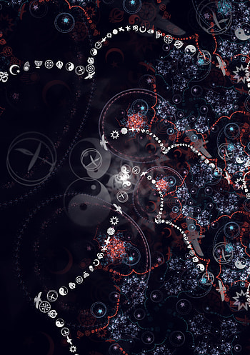 Abstract, Patterns, Characters, Symbols, Shine, Brilliance, Fractal HD phone wallpaper
