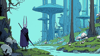 video game, Hollow Knight: Silksong, Hornet (Hollow Knight), fantasy world HD wallpaper
