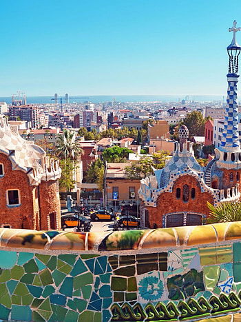 Parc Guell, Spain HD phone wallpaper