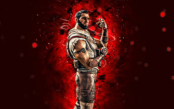 Oryx, , red neon lights, Tom Clancys Rainbow Six, Rainbow Six Siege, Tom Clancys characters, Oryx Rainbow Six HD wallpaper