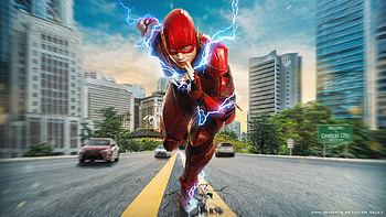 Flash The Speedster, flash, the-flash, artist, behance, superheroes HD wallpaper