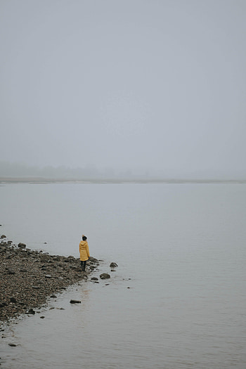 Shore, Bank, Coast, Miscellanea, Miscellaneous, Loneliness, Lonely, Alone HD phone wallpaper