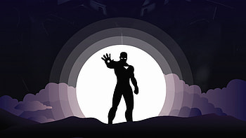 I am iron man, silhouette HD wallpaper