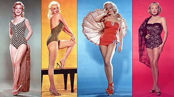 Blonde Bombshells, Barbara Eden, Marilyn Monroe, Jayne Mansfield HD wallpaper
