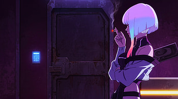 Cyberpunk Edgerunners - Lucy Solemnly Smoking, Cyberpunk: Edgerunners, Lucy (Cyberpunk: Edgerunners), Anime Girl, Smoking HD wallpaper
