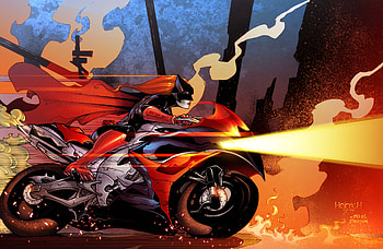 Batwoman Driving Bike Artwork, batwoman, artwork, superheroes, digital-art HD wallpaper