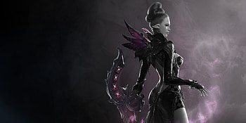 Fantasy girl, black, lostark, fantasy, game, girl, luminos, elf HD wallpaper