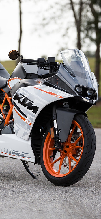 Orange Fury — KTM Motorcycle , vehicle, motorcycle HD phone wallpaper