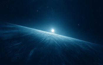 Moon Horizon, moon, horizon, digital-universe HD wallpaper