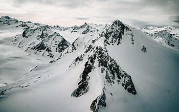 Nature, Mountains, Snow, Rocks, Vertex, Tops HD wallpaper
