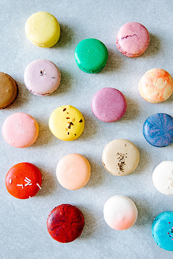 Food, Desert, Multicolored, Motley, Surface, Cake, Macaroni, Pasta HD phone wallpaper