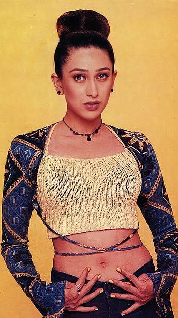 Karishma Kapoor, bollywood actress, vin, navel HD phone wallpaper