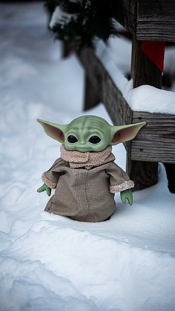 Baby Yoda, merry xmas, snowie, merry christmas, snow, christmas, merry, xmas HD phone wallpaper