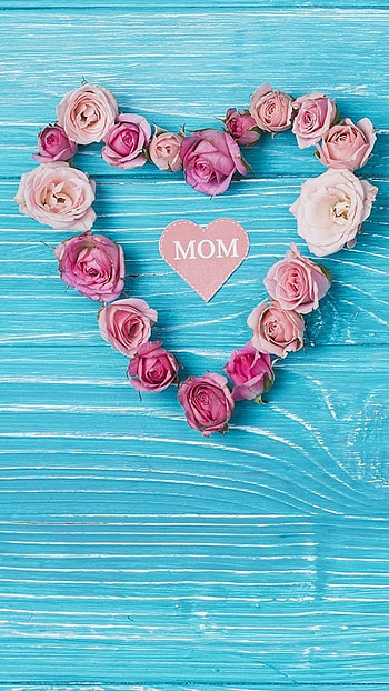 Mothers Day, Flowers, Heart, flowers heart HD phone wallpaper