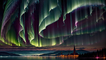 Aurora Stars Sky Web, aurora, northern-lights, artist, artwork, digital-art HD wallpaper