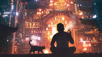 In China Town, artist, artwork, digital-art, artstation HD wallpaper