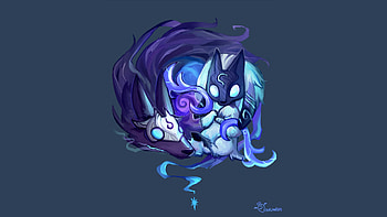 Chibi Kindred by inkinesss Fan Art Artwork League of Legends lol HD wallpaper