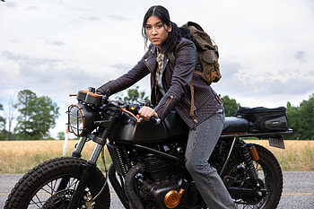 Echo Series: Alaqua Cox Motorcycle, TV Show, Echo, Alaqua Cox HD wallpaper