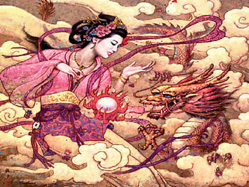DRAGON LADY, abstract, fantasy, other, dragon, woman HD wallpaper