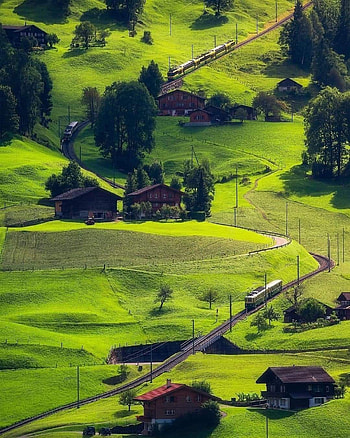 Switzerland, mountainous_landforms, green HD phone wallpaper