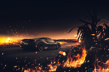 Ferrari 488 Pista, ferrari-488, ferrari, cars, behance HD wallpaper