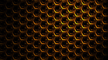 Dark, 3D, Grid, Shadows, Hexagons HD wallpaper