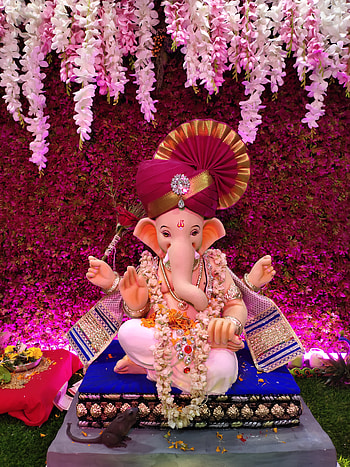 Ganpati Bappa Morya..., Ganapati, Ganesha HD phone wallpaper