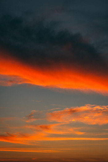 Nature, Sunset, Sky, Clouds, Overcast, Mainly Cloudy, Handsomely, It's Beautiful HD phone wallpaper