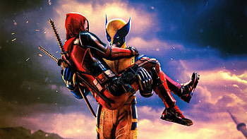 Deadpool And Wolverine On The Run, deadpool-and-wolverine, deadpool-3, wolverine, deadpool, superheroes, artwork, digital-art HD wallpaper