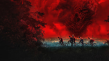 Stranger Things — Night Ride into the Upside Down HD wallpaper