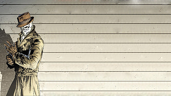 Rorschach presence, Inkblot mask, Comic vigilante, Watchmen tribute HD wallpaper