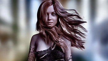 Brown Hair Girl Art, artist, artwork, artstation HD wallpaper