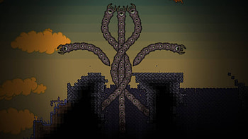 Terraria , evil, terraria, worms, boss HD wallpaper