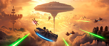 Star wars, spacecrafts, digital art HD wallpaper