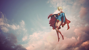 Supergirl Fantasy Art, supergirl, fantasy-girls, artwork, artist, digital-art HD wallpaper
