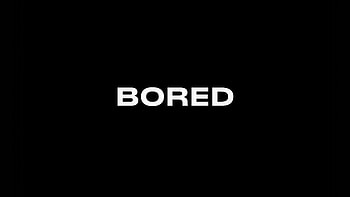 Bored, typography, dark, black, oled, artist, artwork, digital-art HD wallpaper