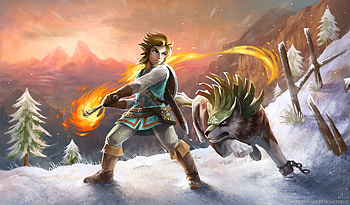 The Legend of Zelda Breath of the Wild, the-legend-of-zelda, games, 2017-games, deviantart HD wallpaper