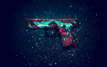 Glock-18 Water Elemental Computer , Backgrounds HD wallpaper