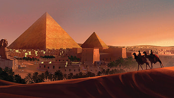 artistic, pyramid HD wallpaper