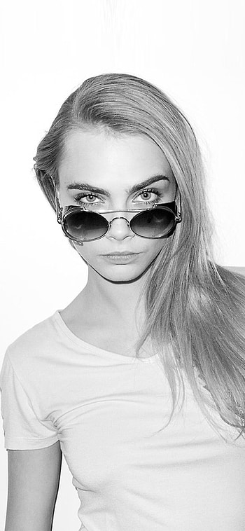 Cara Delevingne, Girl in white, High quality, Dreamy atmosphere HD phone wallpaper