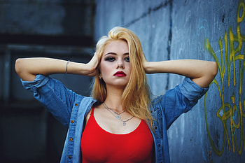 Unknown Model, babe, lady, model, blonde, woman HD wallpaper
