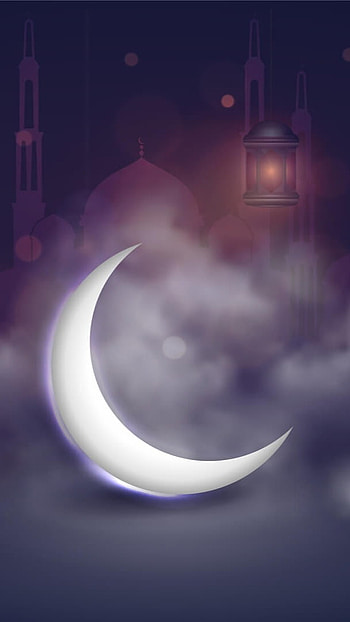 Ramadan, Moon, Smoke Background HD phone wallpaper