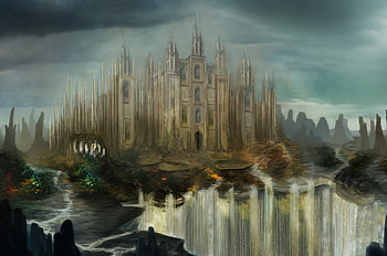 Fantasy castle , backgrounds HD wallpaper