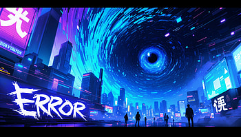 Digital Glitch: A Stunning Ultra Experience, digital glitch, blue anime, futuristic, Digital Art, urban landscape HD wallpaper