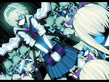 Touhou Clones, blue, touhou, clones, anime HD wallpaper
